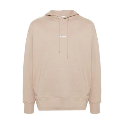 ISABEL MARANT Logo Print Oversized Hoodie Beige Sweatshirt 3640MM509247000-BEIGE