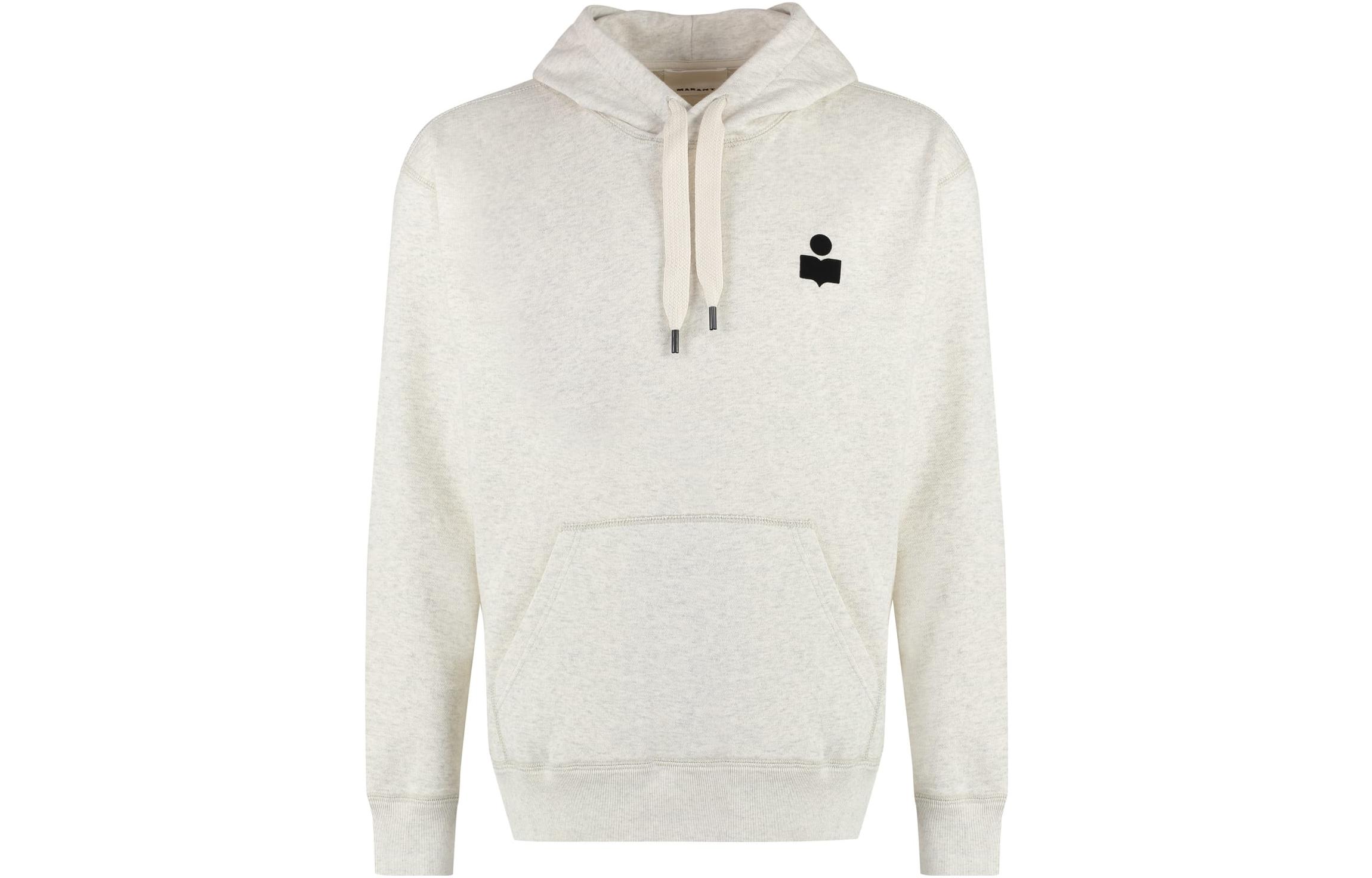 ISABEL MARANT Logo Print Oversized Hoodie Grey SW0050HAA1M05H-23EC