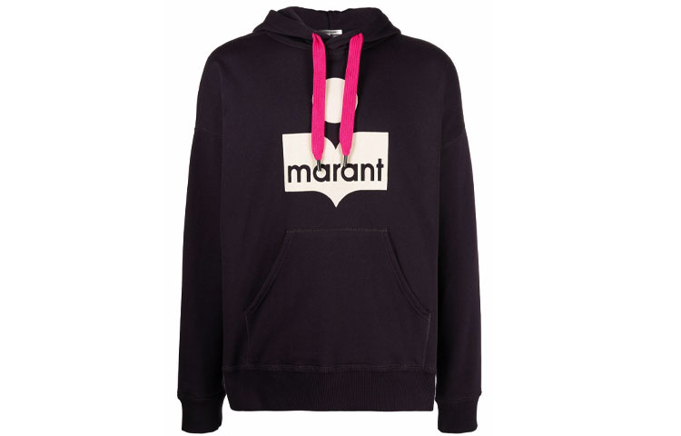 ISABEL MARANT Miley Drawstring Hoodie Black 21ASW005521A031H-02FK