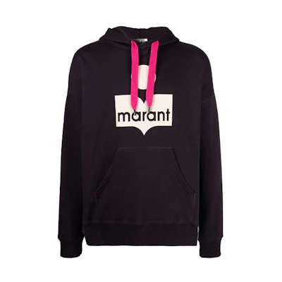ISABEL MARANT Miley Drawstring Hoodie Black 21ASW005521A031H-02FK