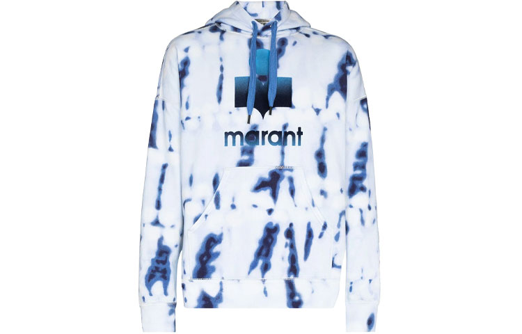ISABEL MARANT Miley Tie-Dye Hoodie Men’s Blue SW005521P028H-30BU
