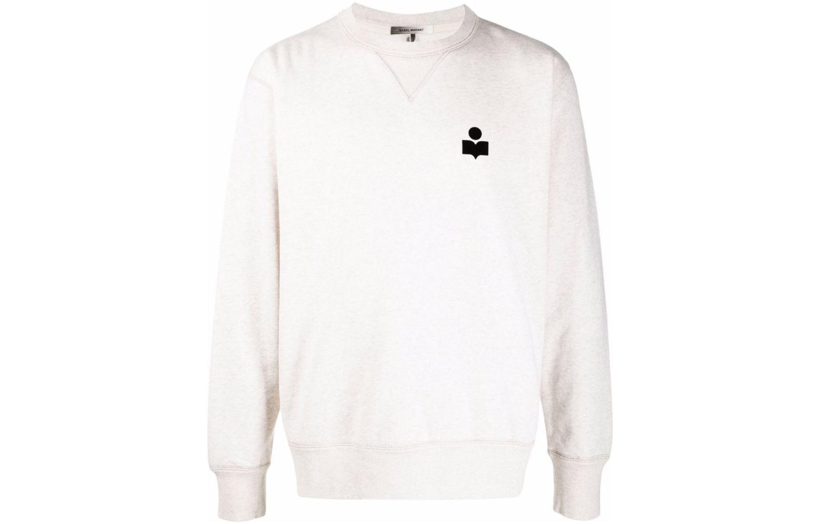 ISABEL MARANT Minimalist Solid Color Crewneck Pullover Sweatshirt Men SW005700M003H23EC