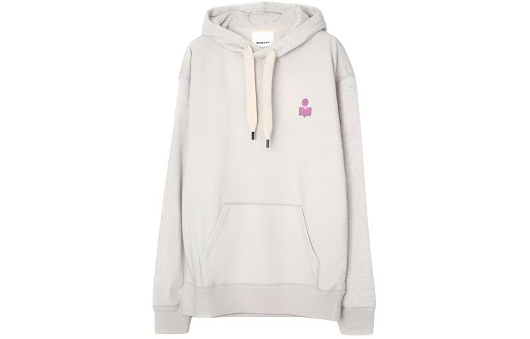 ISABEL MARANT Oversized Beige Hoodie with Kangaroo Pocket SW0050HAA3M95H-23EC