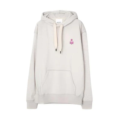 ISABEL MARANT Oversized Beige Hoodie with Kangaroo Pocket SW0050HAA3M95H-23EC