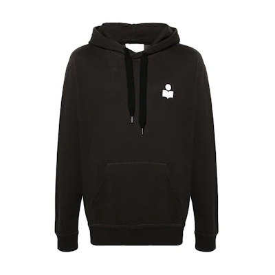 ISABEL MARANT Oversized Drawstring Hoodie Black SW0050HAB1M18H-black