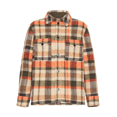 ISABEL MARANT Plaid Button-Up Loose-Fit Jacket Multicolor AVE0052HAA3D06H