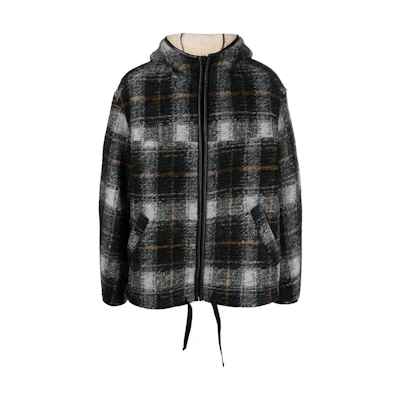 ISABEL MARANT Plaid Hooded Drawstring Jacket MA124422A011H02AN