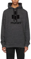 ISABEL MARANT Print Hoodie Long Sleeve Pullover Gray SW005520A033HAC ISABEL MARANT Print Hoodie Long Sleeve Pullover Gray SW005520A033HAC