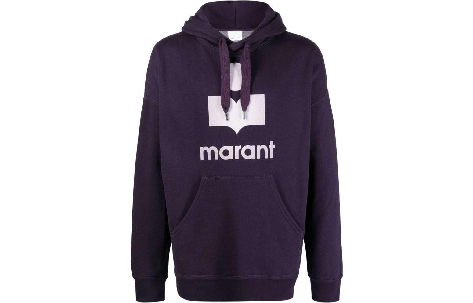 ISABEL MARANT Purple Letter Print Pullover Hoodie Fashion A3M95HSW0027HA86DU
