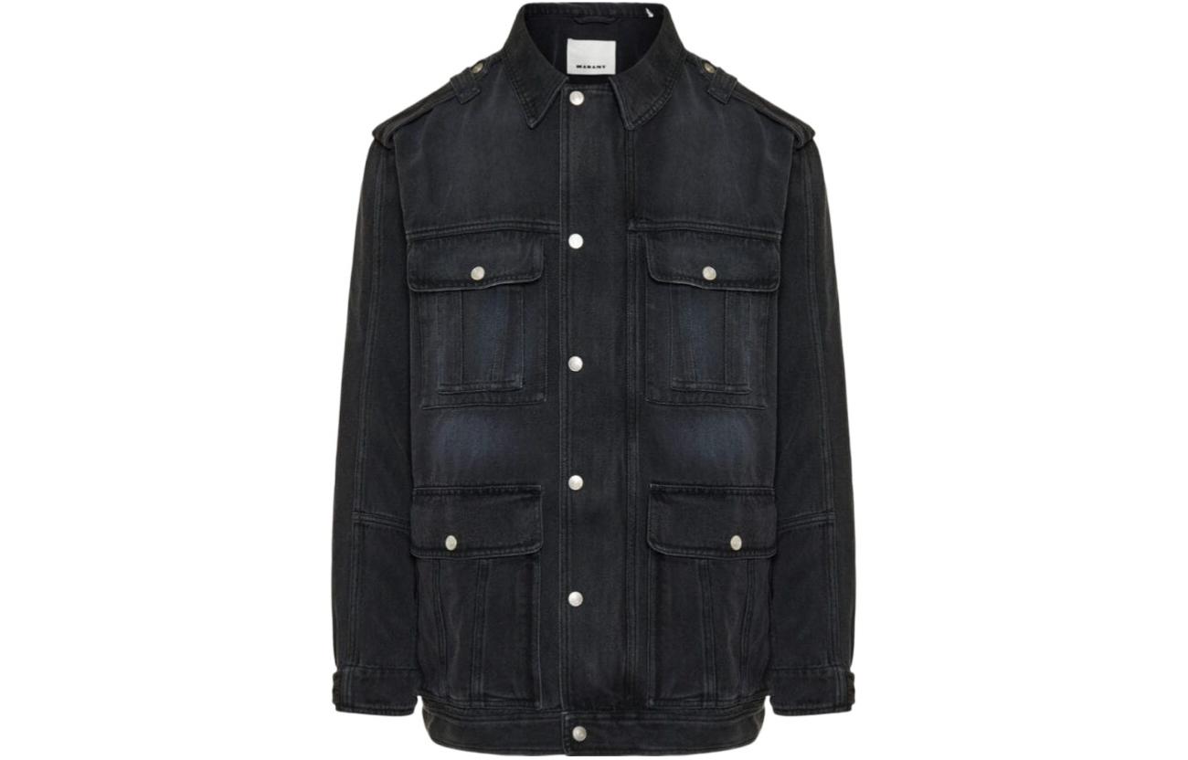 ISABEL MARANT Single-Breasted Black Solid Jacket VE0272HAB1H07H-02FK