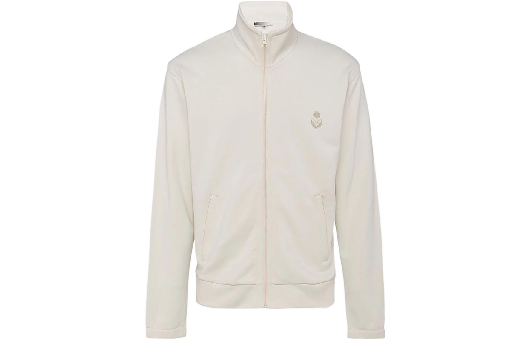 ISABEL MARANT Solid Beige Zip-Up Jacket 22PVE175922P014H-23EC