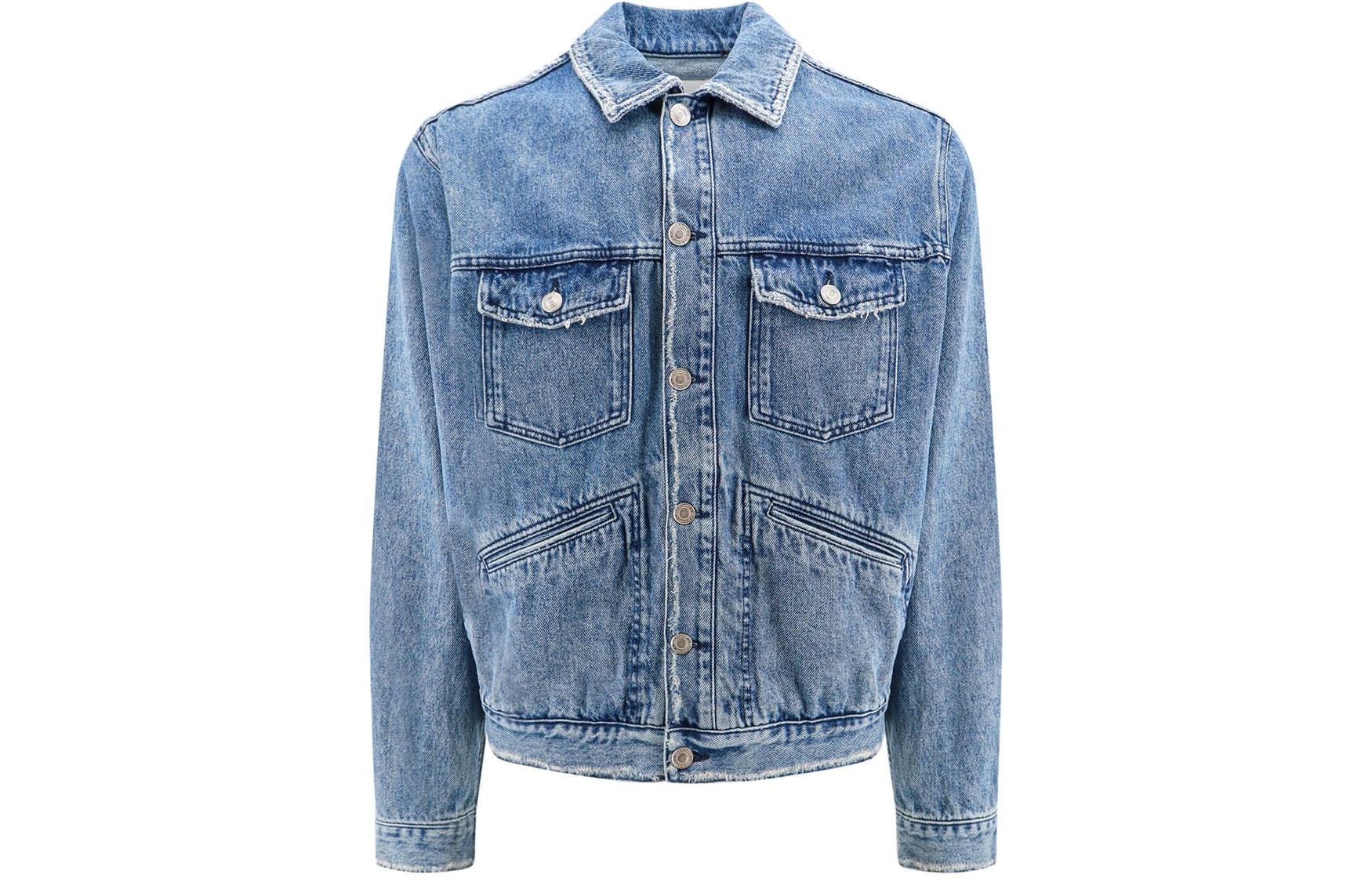 ISABEL MARANT Solid Blue Single-Breasted Fitted Jacket VE0061HAB1H11H30BU