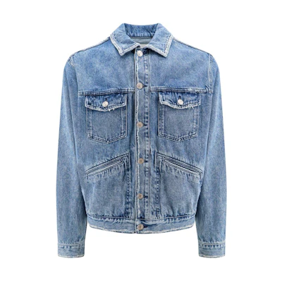 ISABEL MARANT Solid Blue Single-Breasted Fitted Jacket VE0061HAB1H11H30BU
