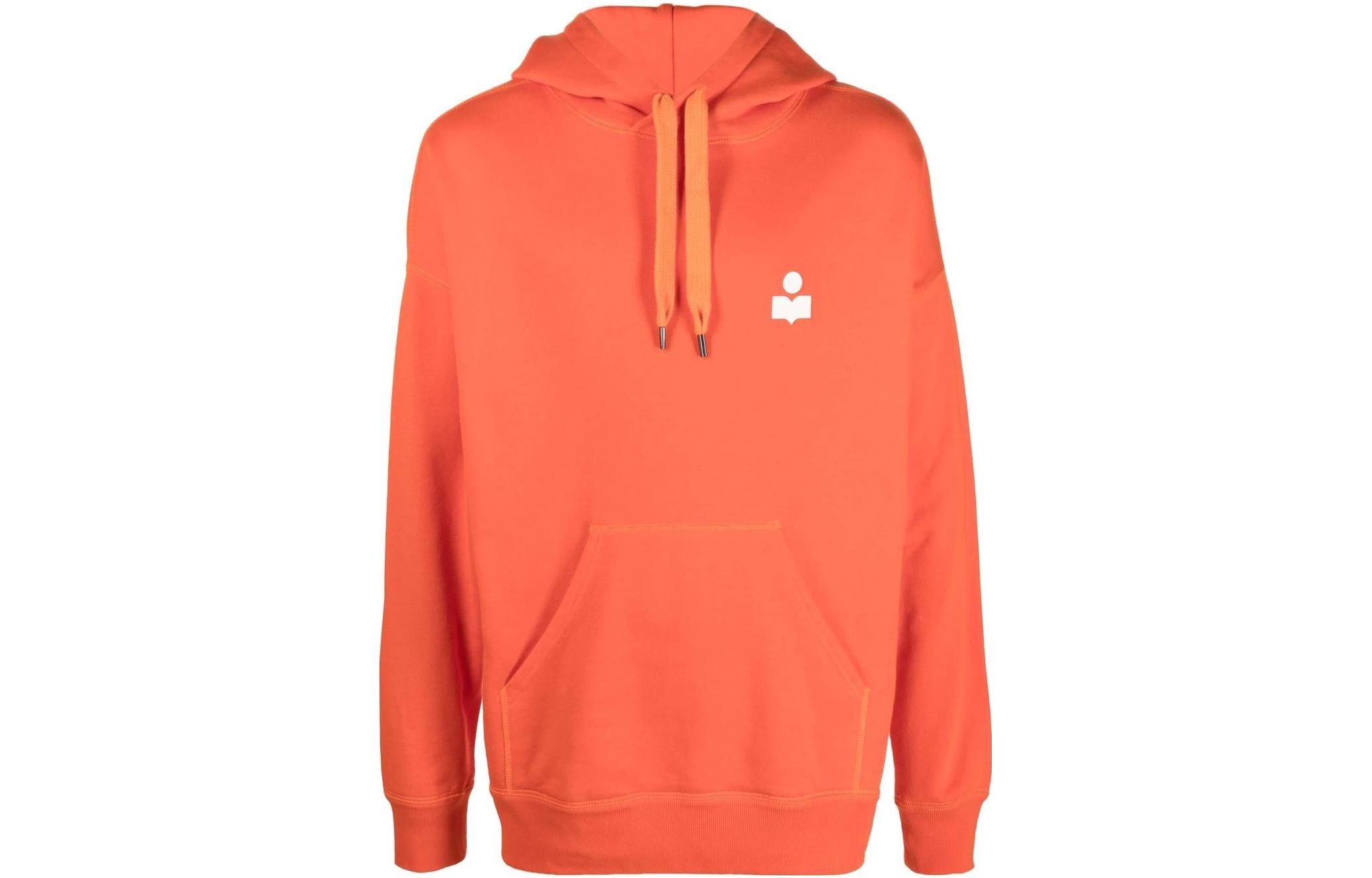 ISABEL MARANT Solid Color Logo Print Red Hoodie Long Sleeve SW034022H014H-11OR