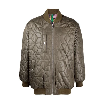 ISABEL MARANT Solid Color Zip-Up Bomber Jacket Khaki MA0151HAA3D32H-86VI