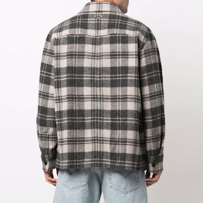 이자벨 마랑 SS22 로고 체크 셔츠 재킷 그레이 VE112622P005H-ECBK Shop 이자벨 마랑 SS22 로고 체크 셔츠 재킷 그레이 VE112622P005H-ECBK