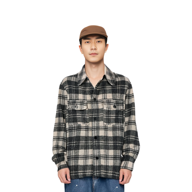 Details for 이자벨 마랑 SS22 로고 체크 셔츠 재킷 그레이 VE112622P005H-ECBK