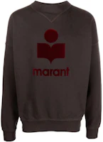 ISABEL MARANT SS22 Brown Logo Crewneck Pullover Long Sleeve Sweatshirt SW034222A043HFADED ISABEL MARANT SS22 Brown Logo Crewneck Pullover Long Sleeve Sweatshirt SW034222A043HFADED
