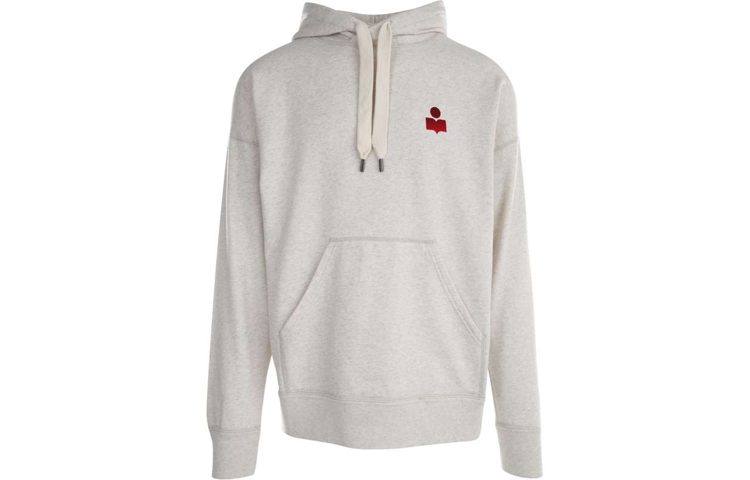 ISABEL MARANT SS22 Cotton Logo Hoodie Off-White 22PSW034022P041H-23EC