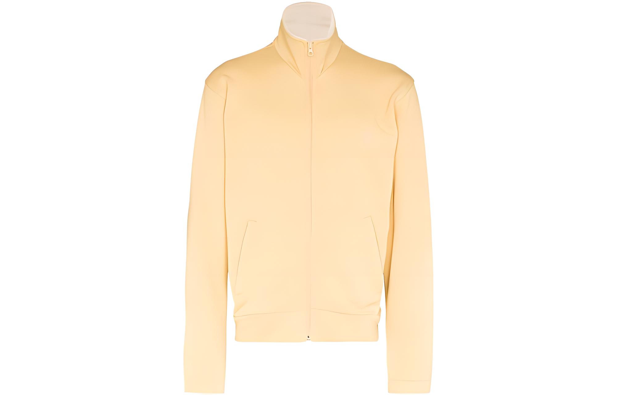 ISABEL MARANT SS22 Issoper Yellow Full-Zip High-Neck Jacket with Logo Embroidery VE175922P014H-10HY
