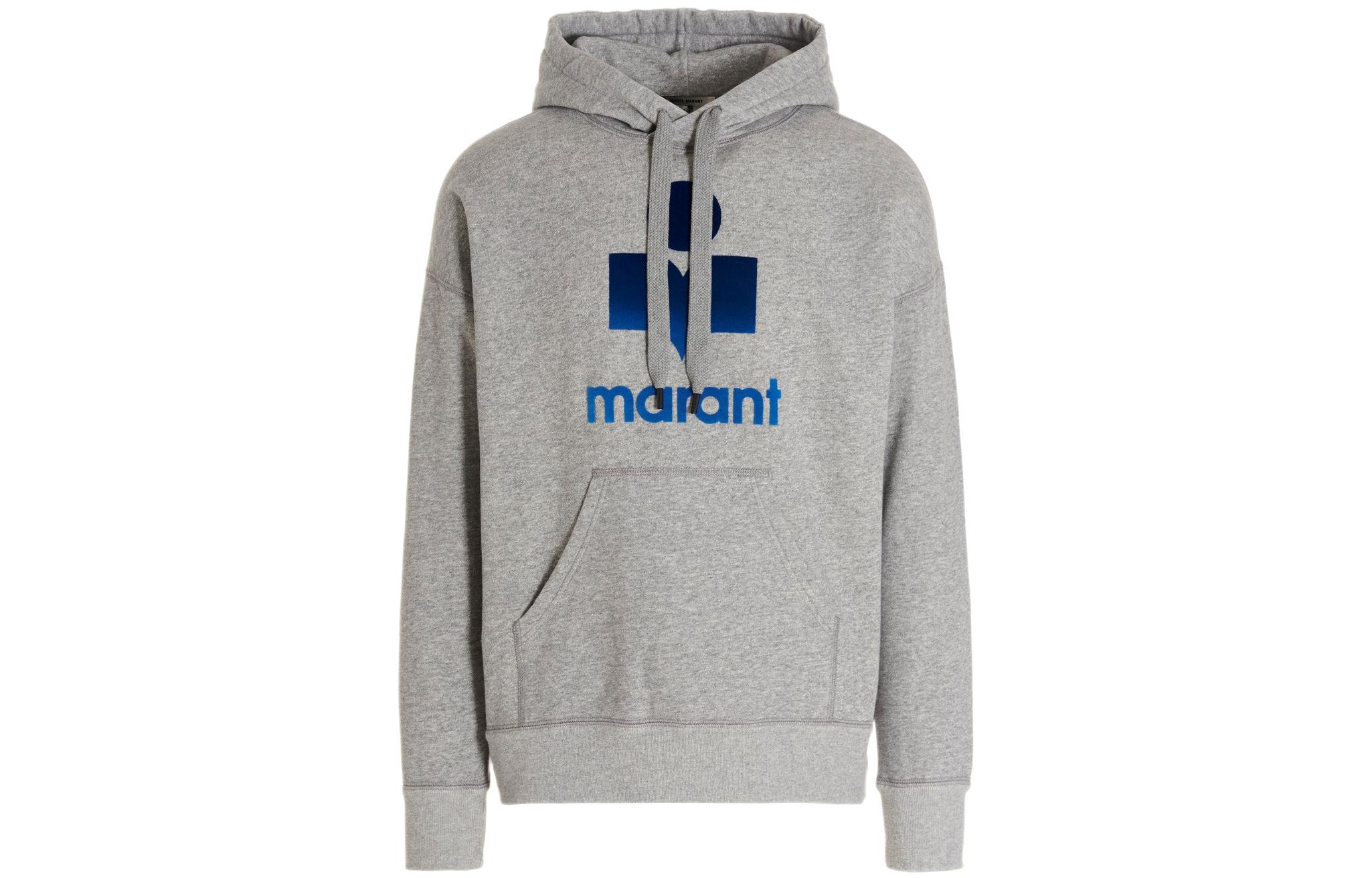 ISABEL MARANT SS22 Letter Print Hoodie Gray 22PSW005522P041H-02GY