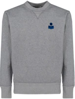 ISABEL MARANT SS22 Logo Crewneck Sweatshirt Grey 22PSW005722P041H-02GY ISABEL MARANT SS22 Logo Crewneck Sweatshirt Grey 22PSW005722P041H-02GY