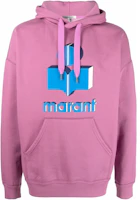 ISABEL MARANT SS22 Logo Print Pullover Hoodie Purple - Long Sleeve SW005522P039H-40RW ISABEL MARANT SS22 Logo Print Pullover Hoodie Purple - Long Sleeve SW005522P039H-40RW