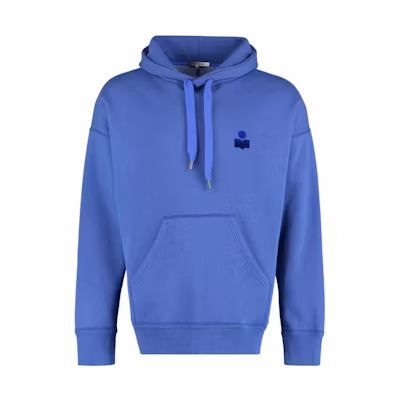 ISABEL MARANT SS22 Logo Solid Color Hoodie Men’s Blue 22PSW034022P041H-30BU