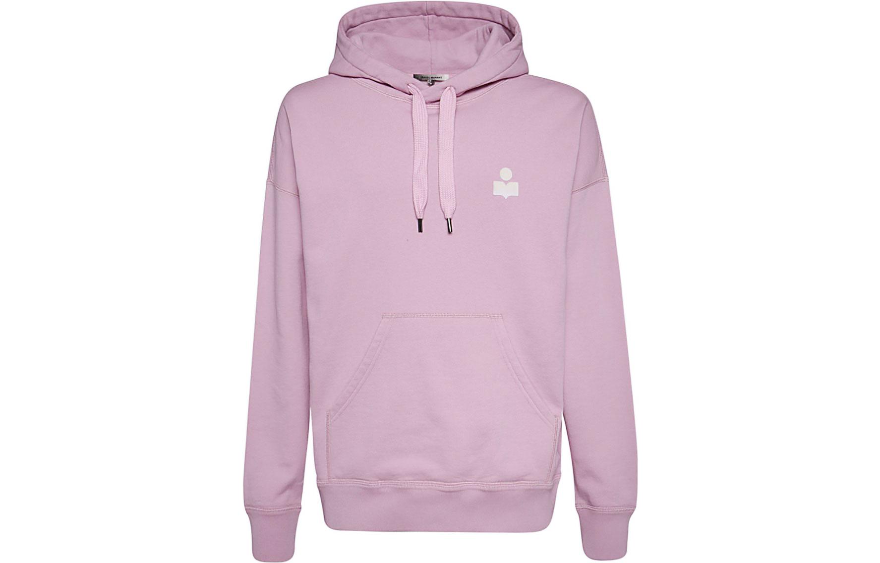 ISABEL MARANT SS22 Pink Solid Color Long Sleeve Hoodie 22PSW0340-22P041H-40LK