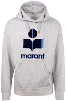 ISABEL MARANT SS22 Printed Hoodie Gray Long Sleeve Sweatshirt 22PSW0055-22P039H-02GY ISABEL MARANT SS22 Printed Hoodie Gray Long Sleeve Sweatshirt 22PSW0055-22P039H-02GY