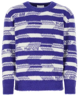 ISABEL MARANT SS23 Sweater Biru Logo Print Crewneck Pullover PU0059HAA1L68H-30VB Buy ISABEL MARANT SS23 Sweater Biru Logo Print Crewneck Pullover PU0059HAA1L68H-30VB