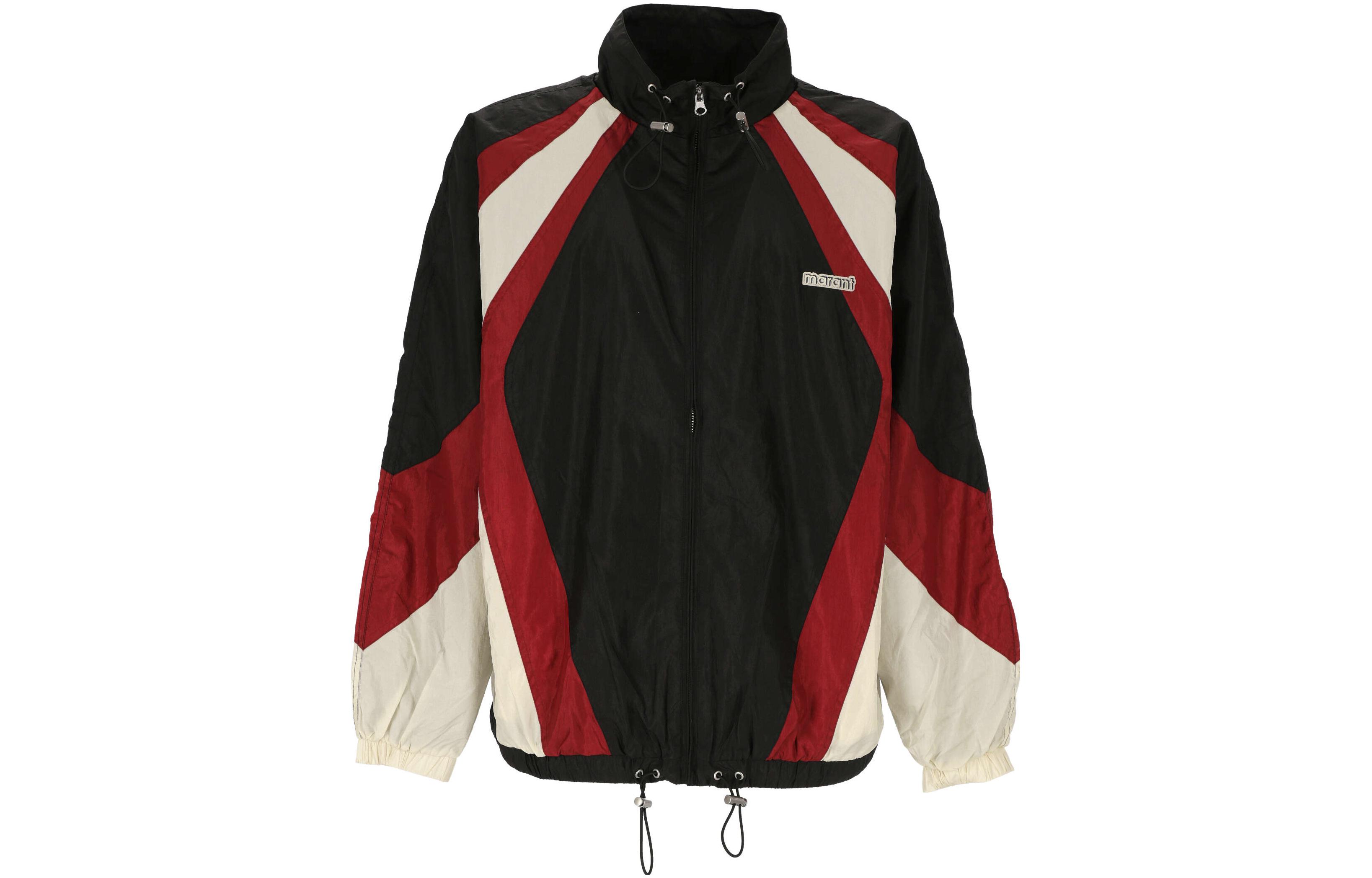 ISABEL MARANT SS23 Colorblock Zip-Up Jacket Black MA0059HAA1C13H-01BK