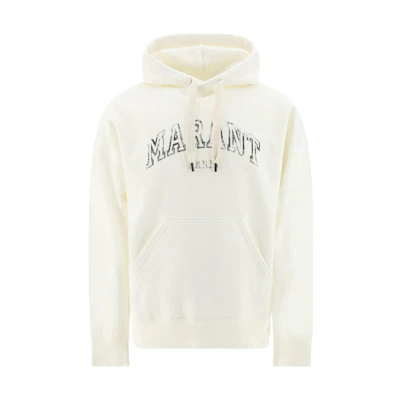 ISABEL MARANT SS23 Letter Print Pullover Sweatshirt Men Grey White SW0027HAA1M47H-20WH