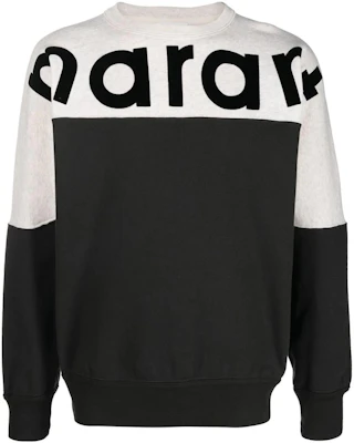 ISABEL MARANT SS23 Logo Cetak Hoodie Pullover Warna Hitam/Kelabu SW0031HAA1M06H-02FK Buy ISABEL MARANT SS23 Logo Cetak Hoodie Pullover Warna Hitam/Kelabu SW0031HAA1M06H-02FK