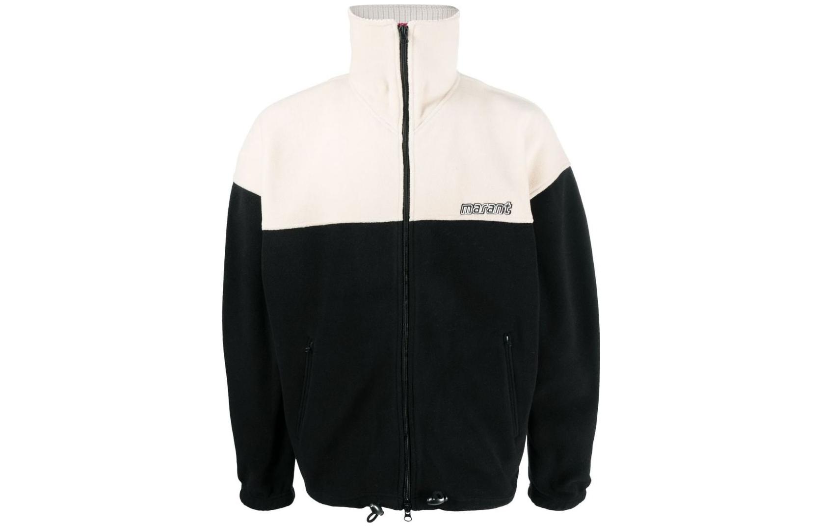 ISABEL MARANT SS23 Patchwork Logo High-Neck Jacket Multicolor MA0064HAA1C16H-01BK