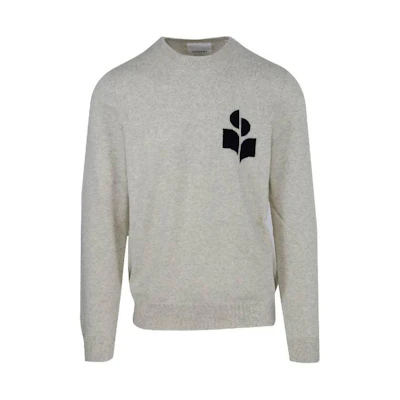 ISABEL MARANT SS23 Solid Color Crewneck Pullover Sweatshirt Gray 23PPU0051HAA1L04H-02LY