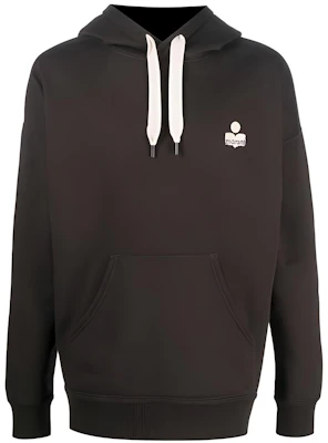 ISABEL MARANT SS23 Hoodie Hitam Lelaki Logo Sulam Warna Padu SW0033HAA1M42H-02FK Buy ISABEL MARANT SS23 Hoodie Hitam Lelaki Logo Sulam Warna Padu SW0033HAA1M42H-02FK