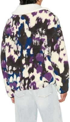 ISABEL MARANT SS24 Sweater Pria Ungu Oversized Colorblock Ribbed Pullover. MA0061HA-B1C01H-86PE Purchase ISABEL MARANT SS24 Sweater Pria Ungu Oversized Colorblock Ribbed Pullover. MA0061HA-B1C01H-86PE