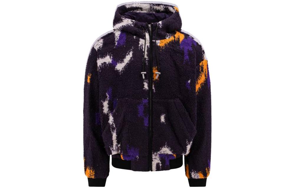 ISABEL MARANT Tie-Dye Print Hooded Zip Jacket Purple - MA0060HAA3C99H86DP