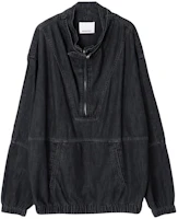 ISABEL MARANT Washed Half-Turtleneck Denim Sweatshirt Black HT0261HAA3G02H-02DG ISABEL MARANT Washed Half-Turtleneck Denim Sweatshirt Black HT0261HAA3G02H-02DG