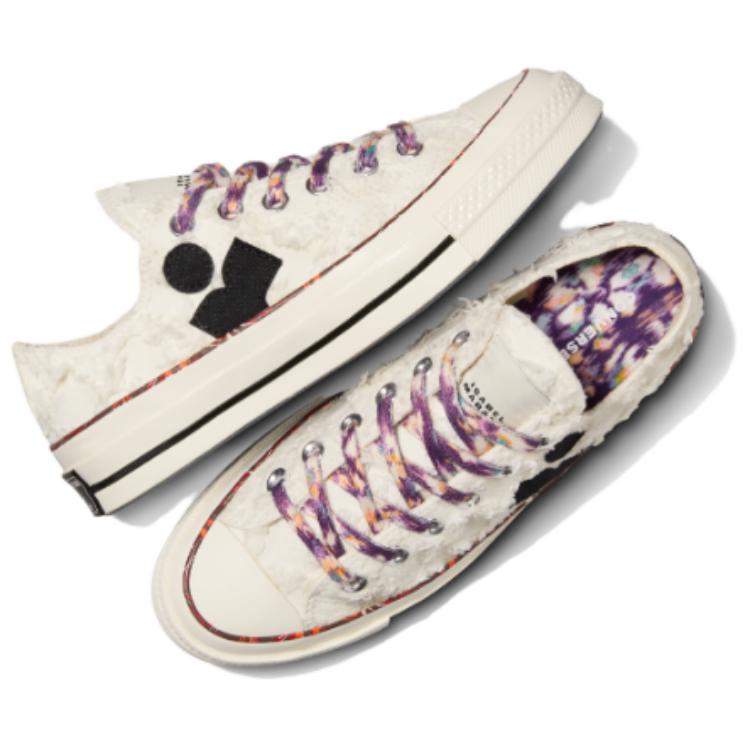Shop Isabel Marant x Converse Chuck 70 低帮 '香草白' A10800C