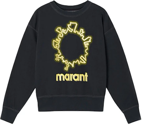 ISABEL MARANT x Hé Àn FW21 Mobyli Logo印花男女同款黑色圆领卫衣 22SW027321A009O-01BK Buy ISABEL MARANT x Hé Àn FW21 Mobyli Logo印花男女同款黑色圆领卫衣 22SW027321A009O-01BK