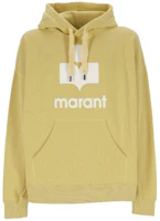 ISABEL MARANT Yellow Hoodie with Letter Print SW0027HAB1M18H-SUEC ISABEL MARANT Yellow Hoodie with Letter Print SW0027HAB1M18H-SUEC