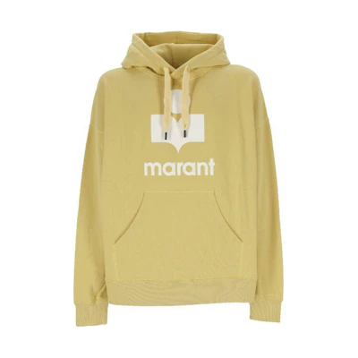 ISABEL MARANT Yellow Hoodie with Letter Print SW0027HAB1M18H-SUEC