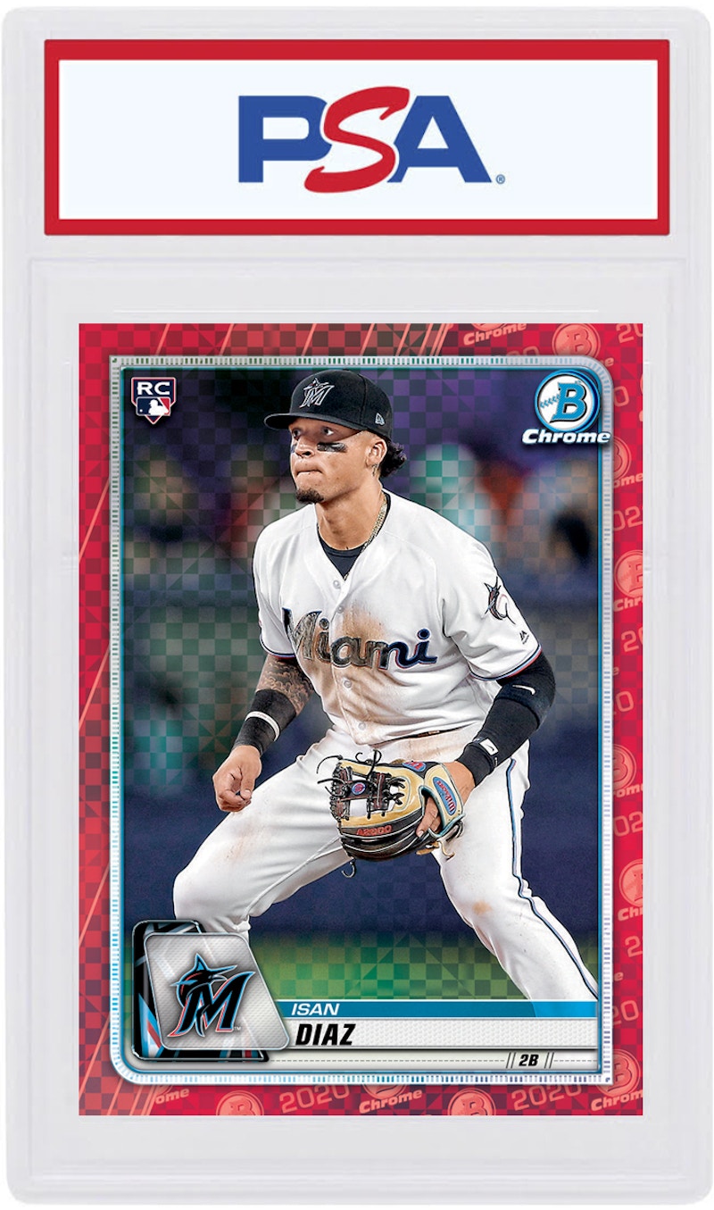 Isan Diaz 2020 Bowman Chrome X Rookie Red X-Fractor 1/1 #97