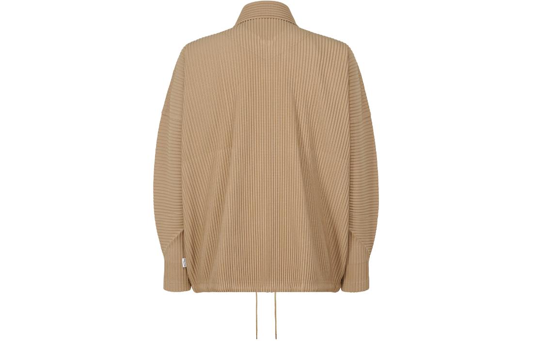 Lookbook 三宅一生 肉桂米色寬鬆長袖釦式外套 HP41JC106-42