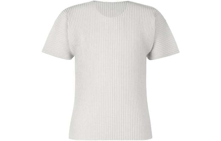 Order ISSEY MIYAKE 寬鬆版型圓領純灰短袖T恤 HP55JK420-11