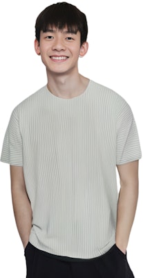 ISSEY MIYAKE 寬鬆版型圓領純灰短袖T恤 HP55JK420-11 Purchase ISSEY MIYAKE 寬鬆版型圓領純灰短袖T恤 HP55JK420-11