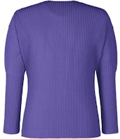 ISSEY MIYAKE Solid Color Long Sleeve Crewneck Sweater HP33JK112-84 ISSEY MIYAKE Solid Color Long Sleeve Crewneck Sweater HP33JK112-84