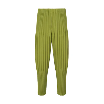 ISSEY MIYAKE Solid Color Loose Fit Jogger Pants Green. HP33JF128-64